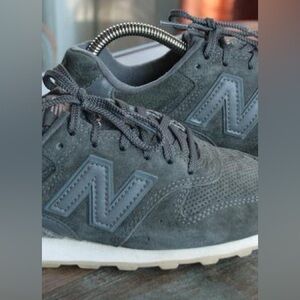 New Balance grey suede sneaker